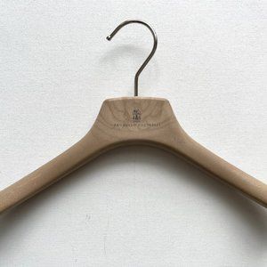 Bruno Cucinelli Kids Clothing Hanger Faux Wood 12" x 9"